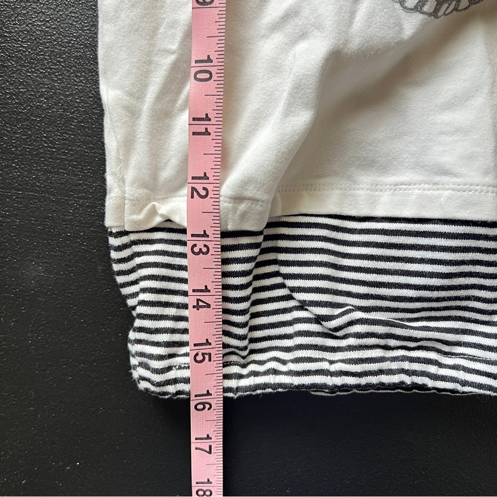 Disney Baby Minnie Mouse Long Sleeve Striped Mock Neck Graphic Shirt Y2K - Picture 10 of 10